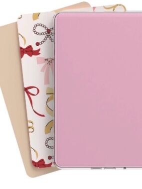 Clear TPU Cover with Bow Inserts for 6.8" Kindle Paperwhite - Pink